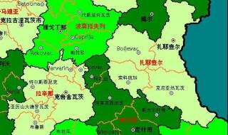 塞尔维亚在地图的位置