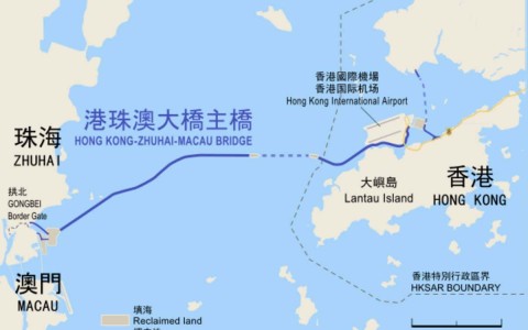 世界上最长的海桥在香港和中国大陆之间开放